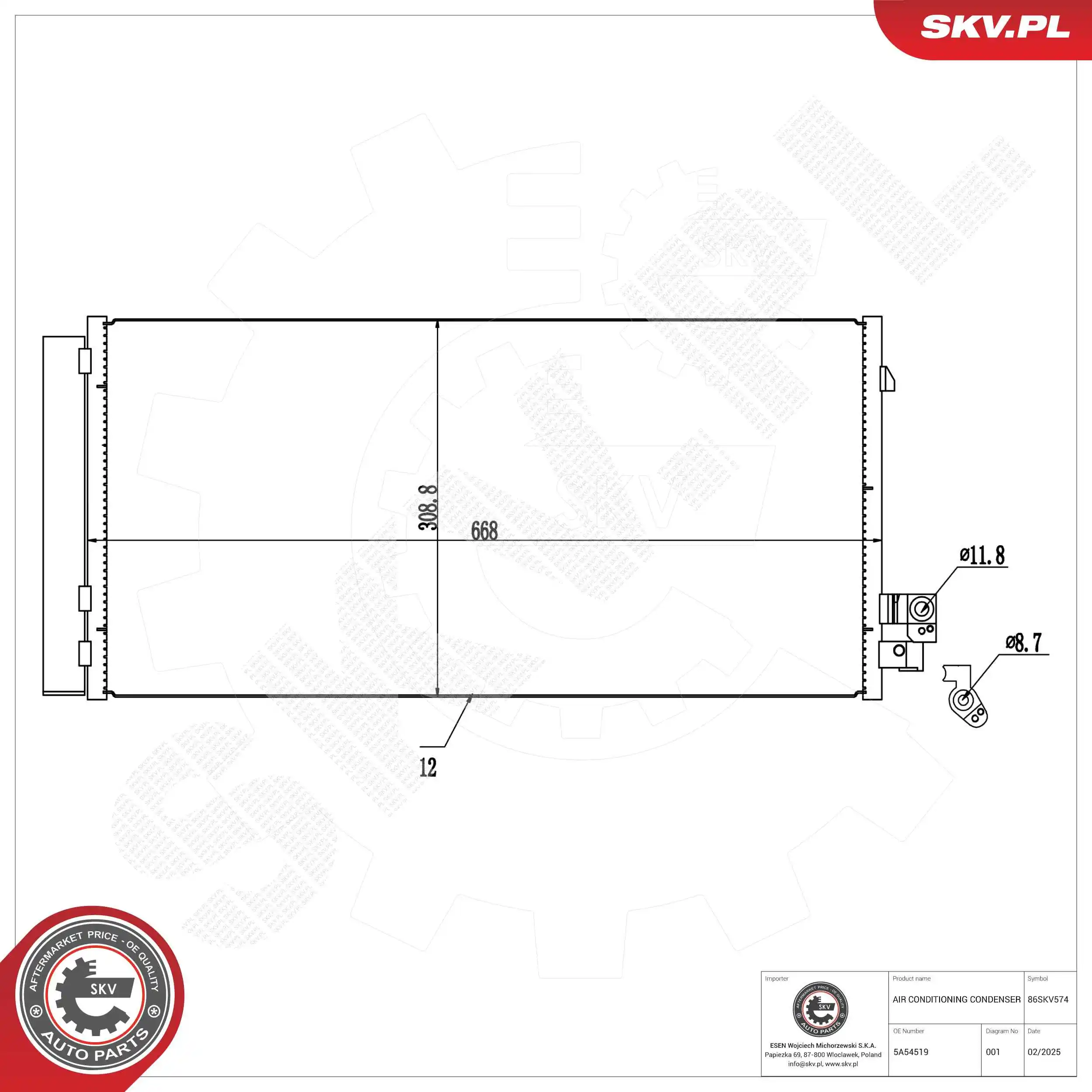 Condenser, air conditioning